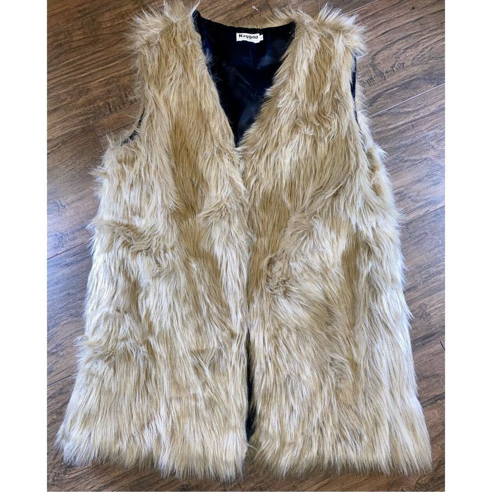 Women’s Blonde Faux Fur Dress